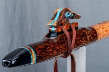 Red Palm  Native American Flute, Minor, Mid G-4, #N9I